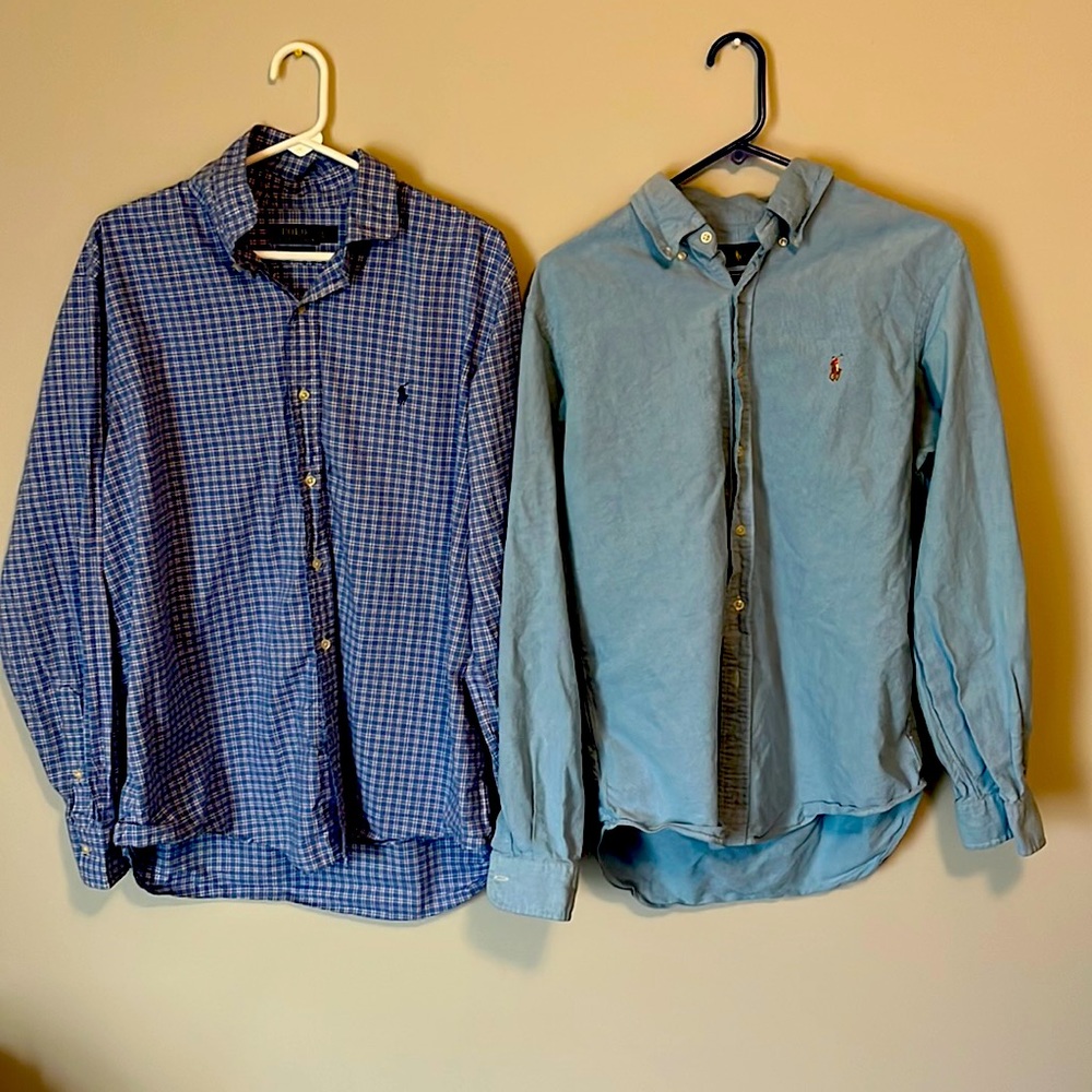 2 long sleeved polos as a deal. Both dress shirts, classy and elegant.